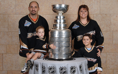 the Posner family with the Stanley Cup